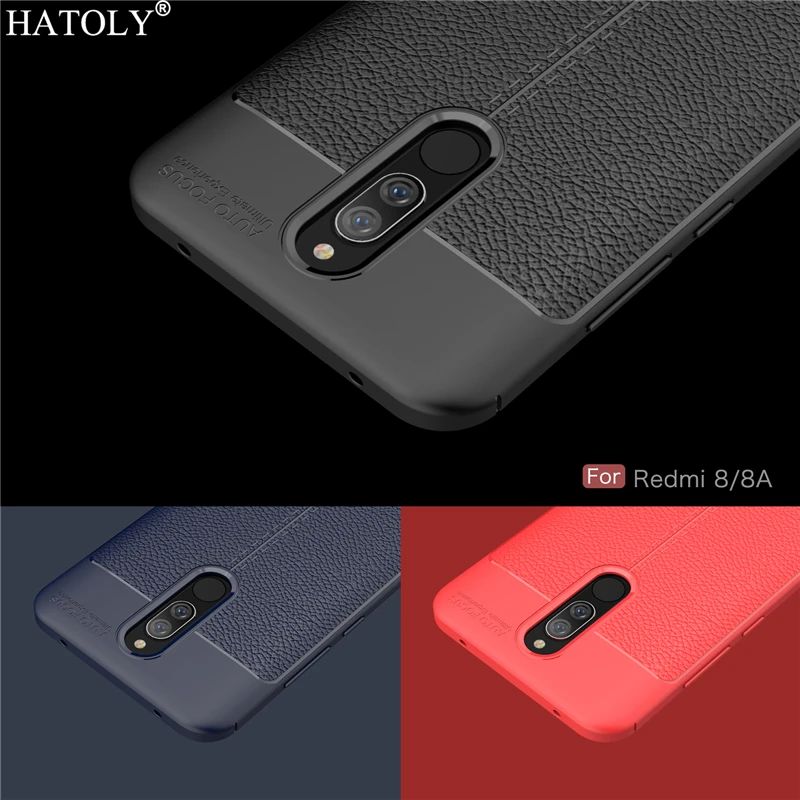 Для Xiaomi Redmi 8A чехол Redmi 8 задняя крышка кожаный PU силиконовый мягкий TPU чехол противоударный бампер чехол для телефона для Xiaomi Redmi 8A
