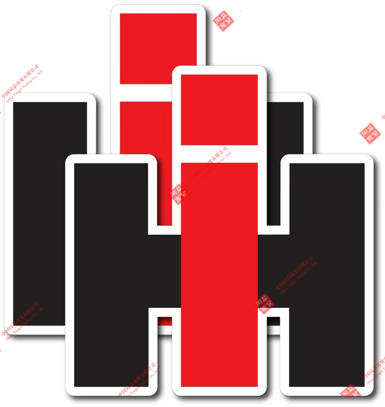 2piece Personalized Racing International Harvester Decal Sticker Usa