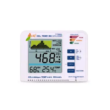 

0-5000ppm High Precision CO2 Meter Monitor 3 in 1 Desktop Carbon Dioxide Datalogger Gas Detector