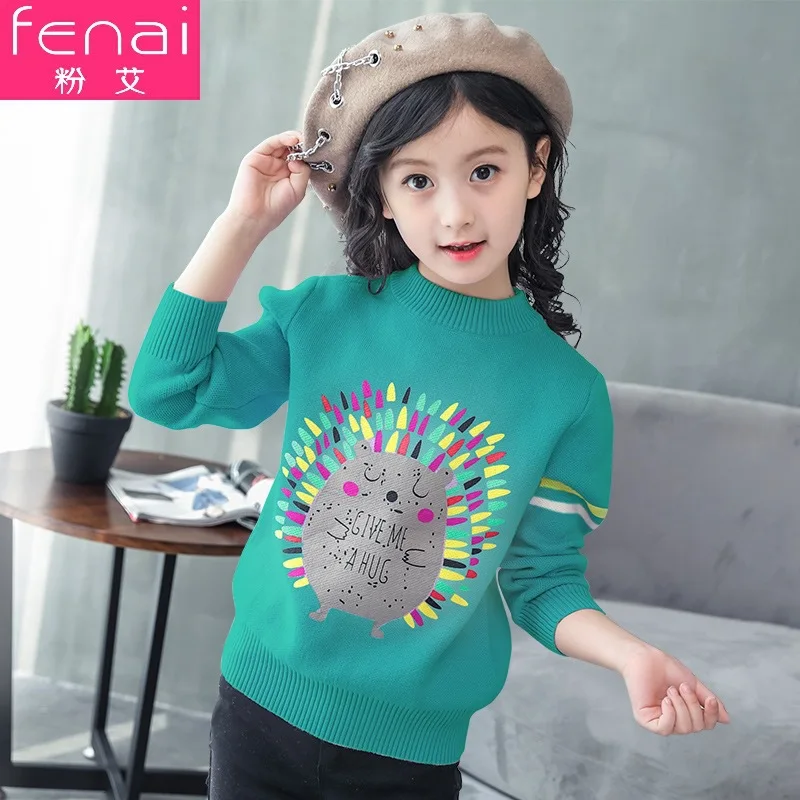 Autumn And Winter New Style Korean-style Thick Men And Women Kids' Sweater Childrenswear Sweater Base Shirt Stall