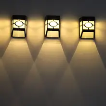 Ретро Солнечный садовый светильник на солнечной батарее настенный светодиодный светильник водонепроницаемый монтируемый светильник наружный садовый светильник наружный светильник настенные лампы