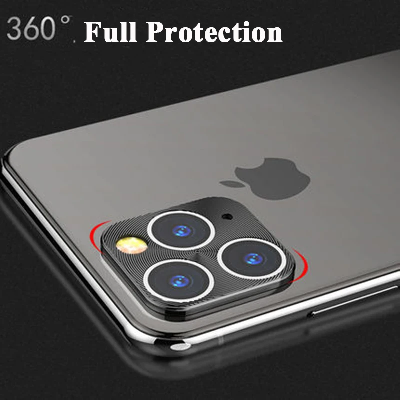 Для iPhone 11 Pro Max задняя камера металлический протектор объектива чехол кольцо Крышка для iPhone X XS MAX XR 7 8 Plus металлический протектор объектива