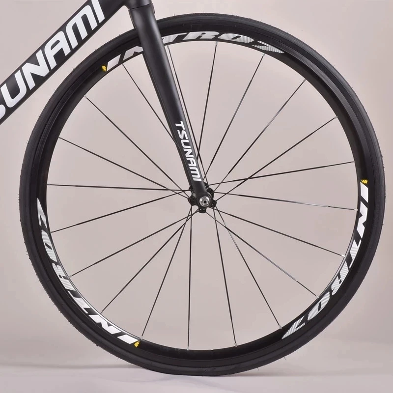 Ruote a raggi piatti per bicicletta a scatto fisso TSUNAMI telaio