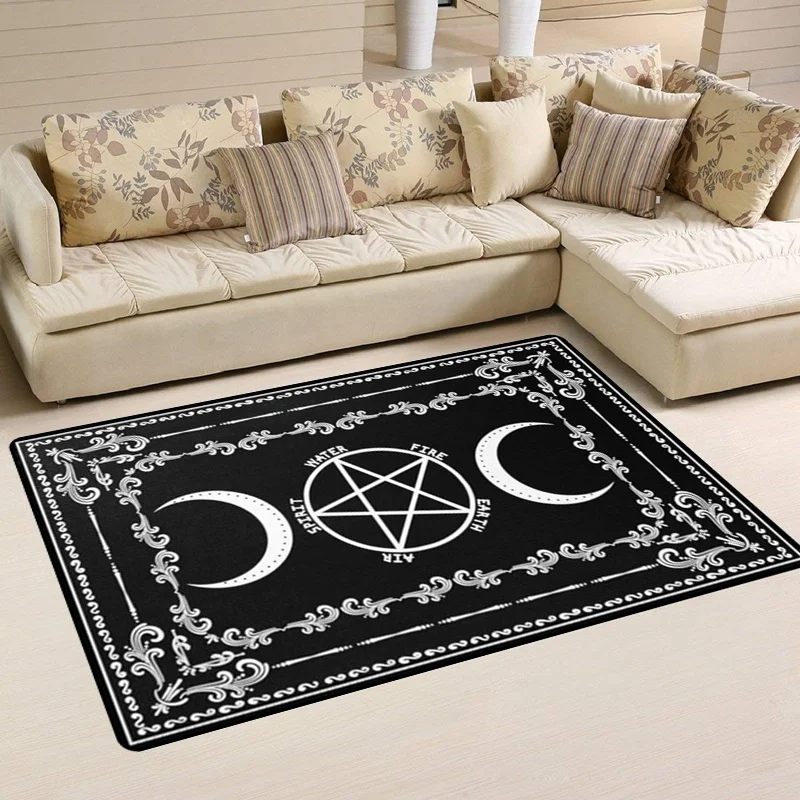 Ковры для гадания Black Witch Sun Moon гостиной большой Домашний напольный коврик коврики