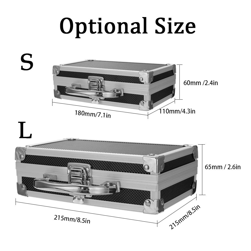 Портативный инструмент для переноски из алюминиевого сплава, принадлежности для перманентного ящика для хранения с замком для роторной