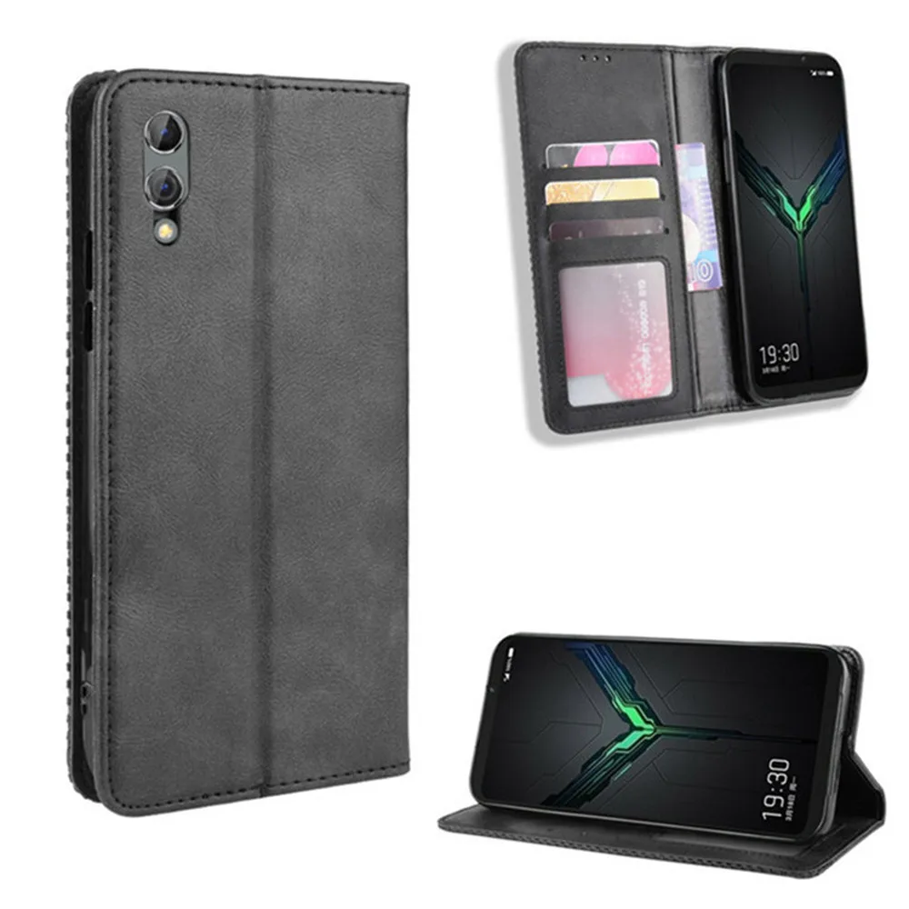 For Xiaomi Black Shark 2 Case Luxury Flip PU Leather Wallet Magnetic Adsorption Case For Xiaomi Black Shark 2 Pro Phone Bags xiaomi leather case glass