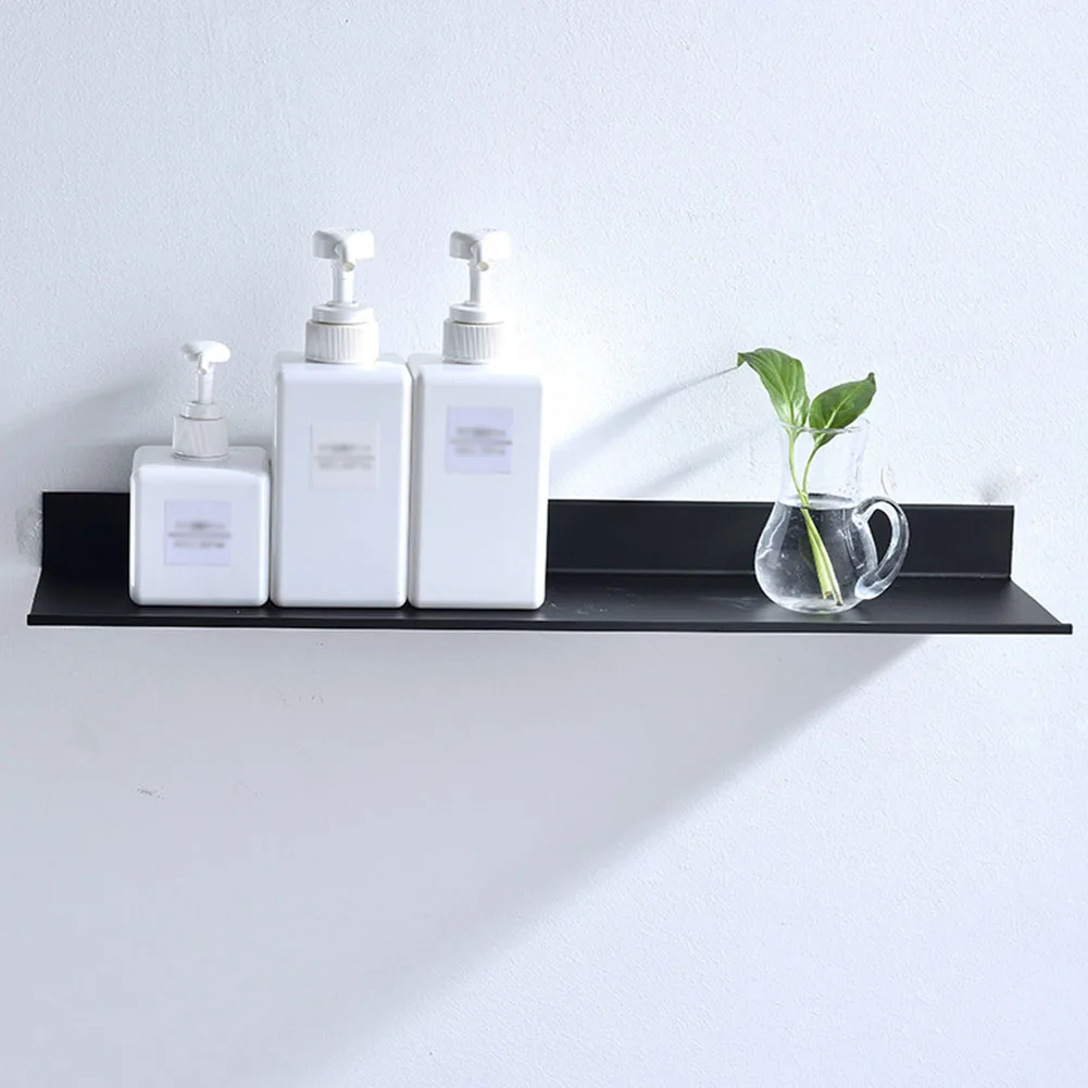 30cm Holder Soap Rack Bathroom Shelf Shower Home Aluminum Organizer Shampoo Cosmetic Rectangular Bracket Accessories Wall Mount - Цвет: 30cm
