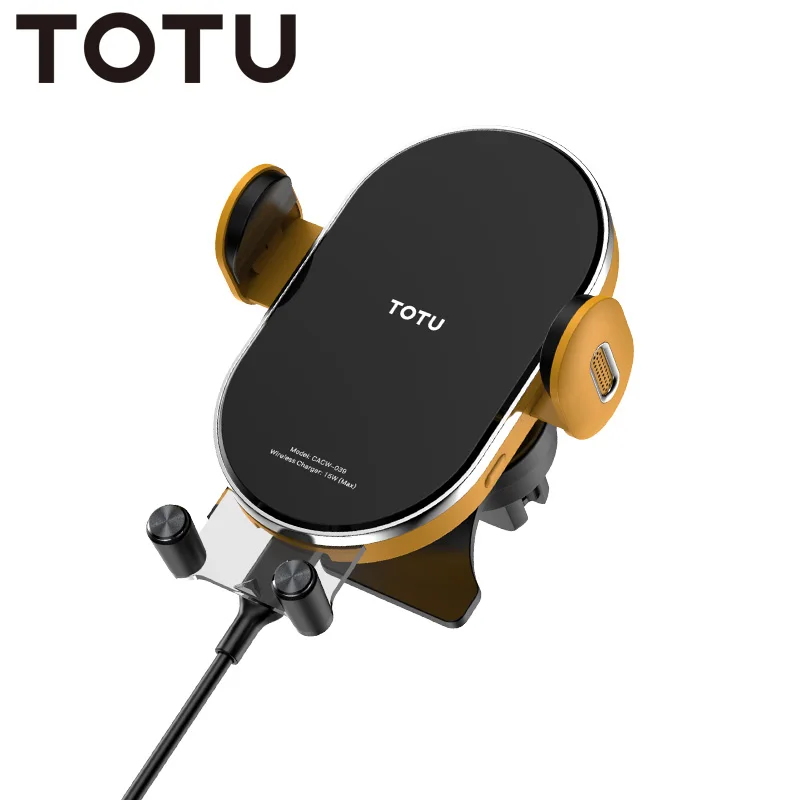 TOTU Mobile Phone Mount Holder Car Holder Stand with Wireless Charger for iPhone 11 Pro X XS 8 Samsung Huawei Mate 30 Pro Redmi