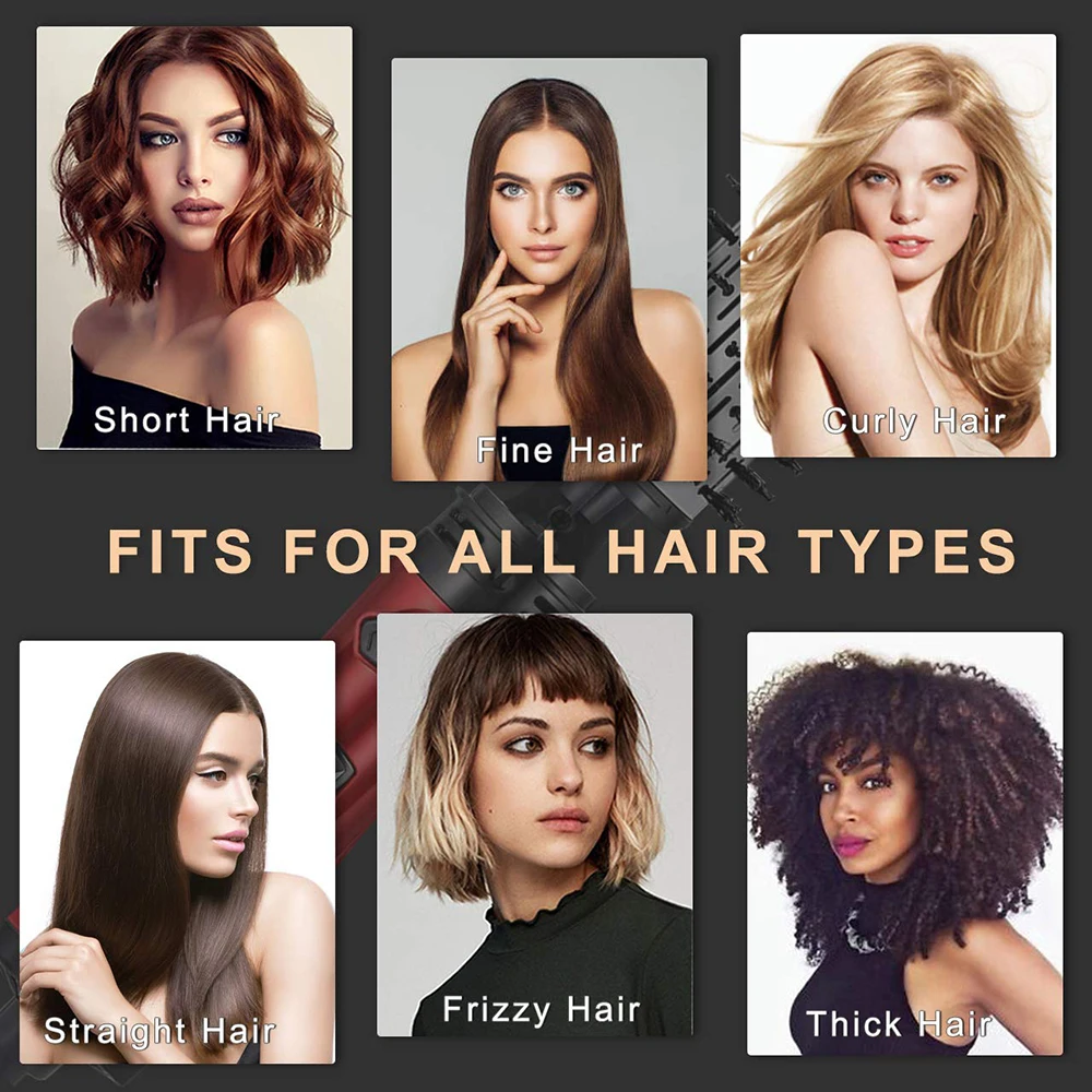 Torção do Cabelo Ferro com Amplo Alisador de Cabelo Escova de ar 2 em 1 Curling Aquecimento Rápido Penteado Curlers Curler Quente 1 aquecimento rápido ferro com amplo penteado curlers