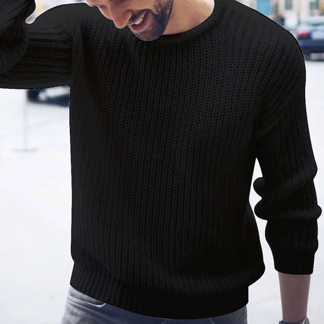 Male Pullover Jumper Autumn Warm Tops 