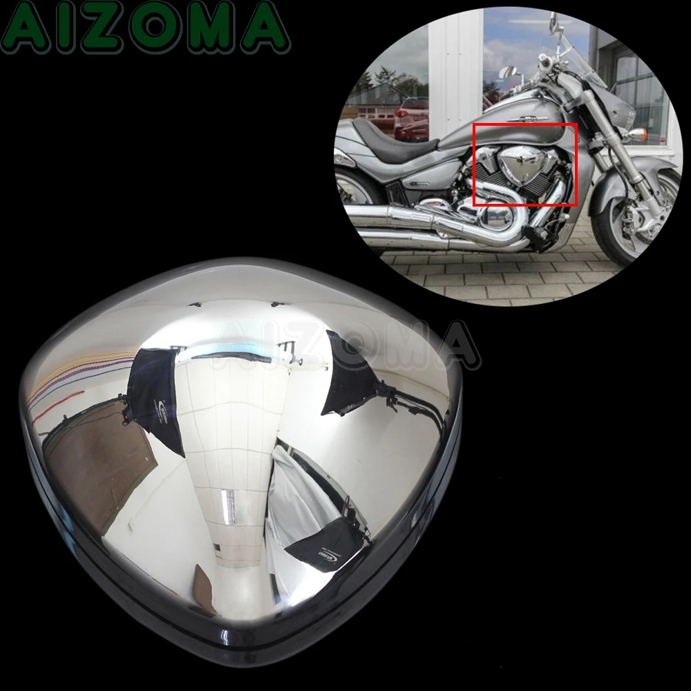 

ABS Motorcycle Air Filter Cover For Suzuki Boulevard M109 M109R Chrome Air Cleaner Intake Guard For Suzuki Intruder VZR1800