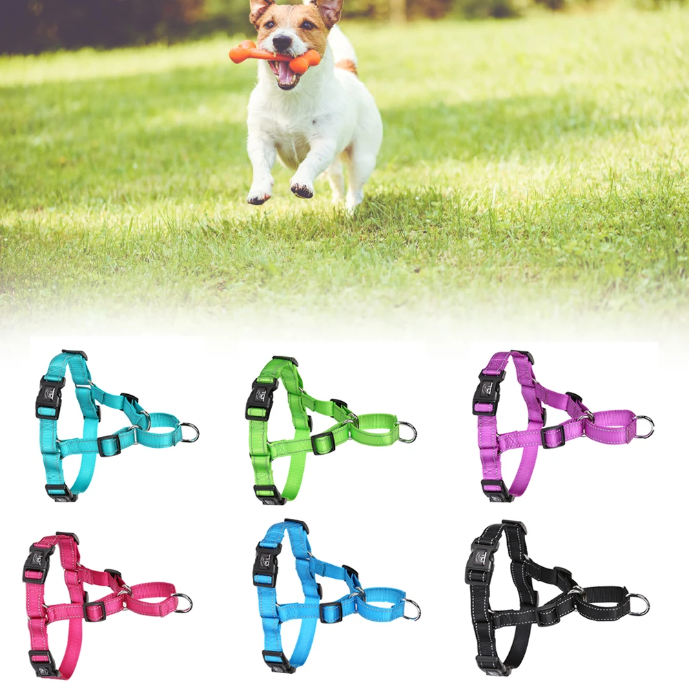 

Nylon Pet Dog Harness No Pull Adjustable Dog Leash Vest Classic Running Leash Strap Belt for Small and Medium Dogs Pet Supplies