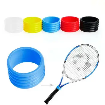 

5 Pcs Badminton racket rubber ring Racket handle silicone ring Tennis racket fixed ring Sweat band Handle leather Special
