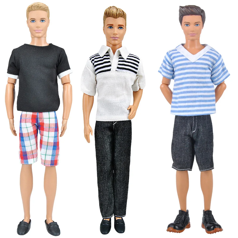 3-set-Ken-Doll-Clothes-Daily-Suit-Ken-Casual-Wear-Doll-Accessories-Boy-Man-Male-Boyfriend