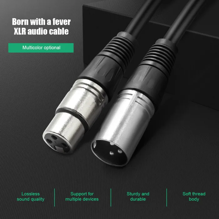 Микрофонный кабель Mic Lead 3 Pin типа «папа» к женскому Вилки XLR Сделано в Китае патч аудио кабель SAL99