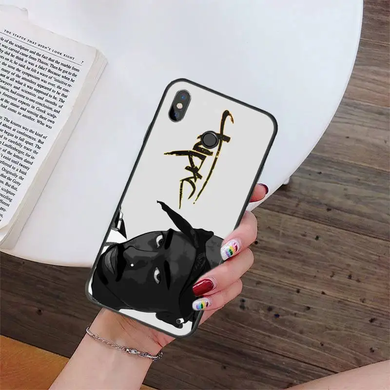 2Pac Tupac Amaru Shakur Makaveli Ốp Lưng Điện Thoại Xiaomi Redmi 4X 5Plus 6A 7 7A 8 8A Redmi Note 4 5 7 8 9 Note 8T 8Pro 9Pro xiaomi leather case color