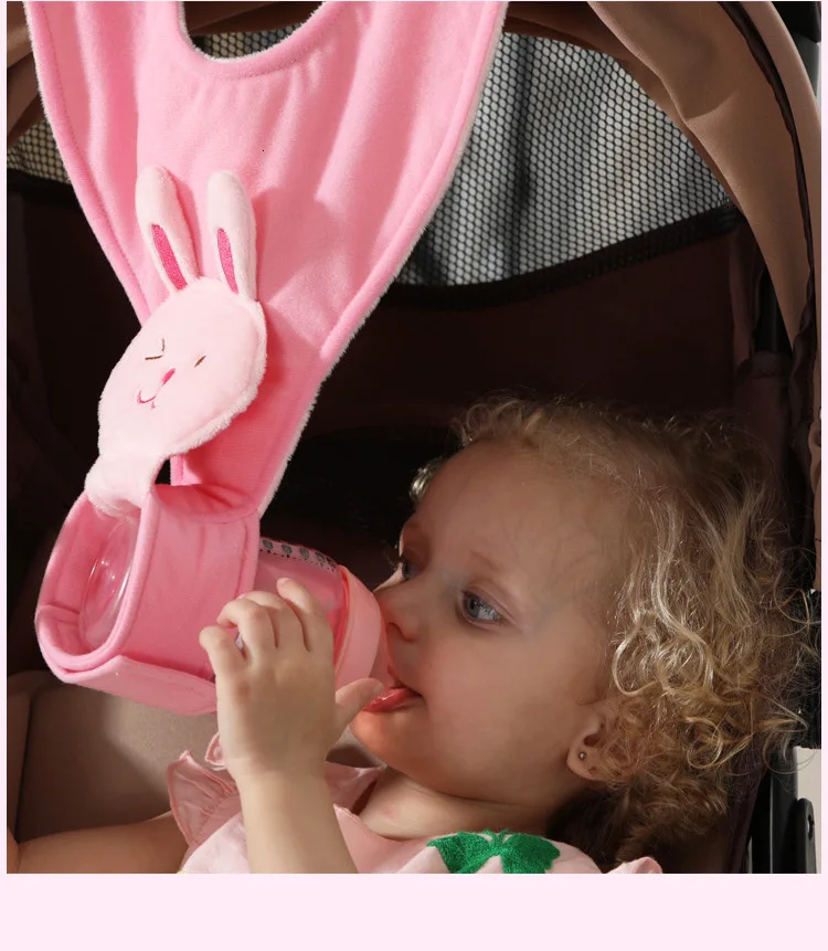 Регулируемый держатель для детской бутылочки милый животный узор бутылочка для кормления молока holdeплюшевые хлопковые держатели для кормления для детской коляски