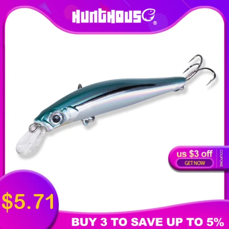 Hunthouse Рыбалка художник Минноу 7 см 8 см тела Минноу lerrue Рыбалка mustad крючок для морской окунь рыбалка приманка жесткий bait