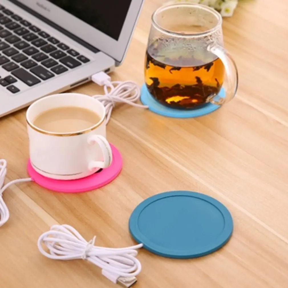 Мультяшная чашка для чая, кофе, кружка, коврик, грелка, USB питание, нагревательная чашка, коврик, подставка для напитков