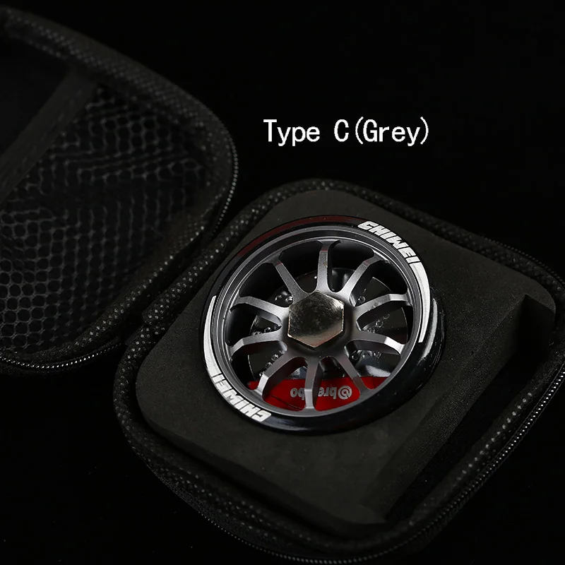 JDM TE37 обод колеса сплава Токийский время атака игрушка модель дисковый тормоз части автомобиля вращаться спина гоночный Hellaflush - Название цвета: Type C GREY