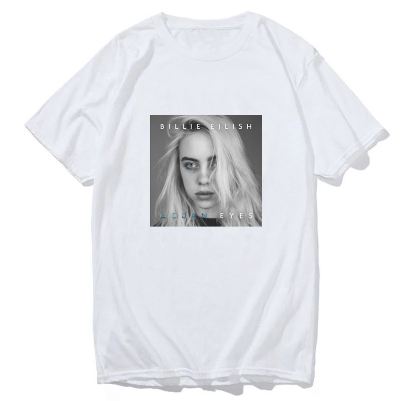 Billie Eilish футболка уличная хип-хоп ee-рубашка для op vogue Женская рубашка Harajuku одежда смешная винтажная
