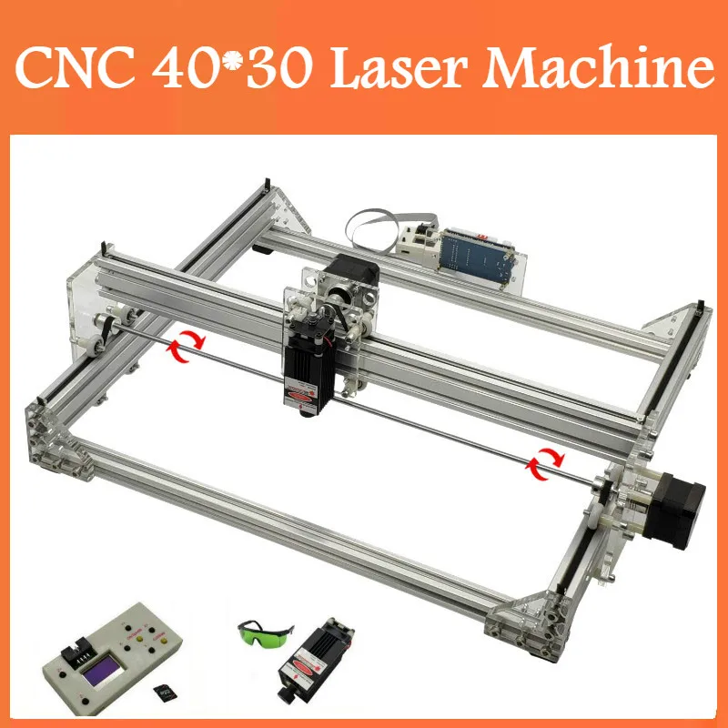 

CNC4030 Mini DIY Desktop Laser Engraver 40x30cm Printing Engraving Machine GRBL1.1 2500mW 5500mW 15W Laser Module Engraver Print