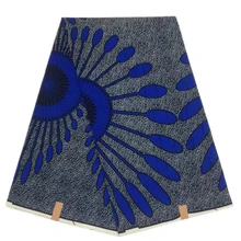 Nigerian Wax Printed Cotton Fabric 100%Soft Dutch African Wax Print Fabric 6 Yards/Pcs Real High Quality Sewing Material VL12-91