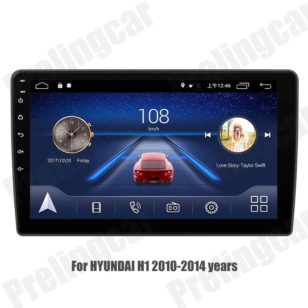 4G монитор для HYUNDAI H1 2010- лет Android автомобильный монитор радио мультимедиа видео плеер навигация gps стерео