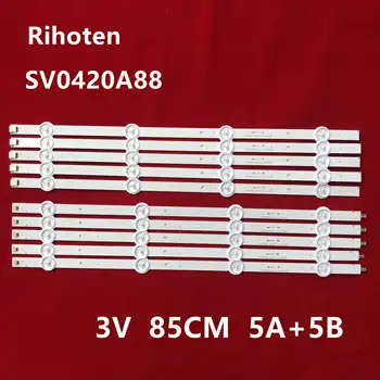 

10 PCS/set LED backlight strip for SV0420A88 REV3 A B 131126-WS-420-040-PEAR1-C5-R/L tx-42as500e V42FWSD01