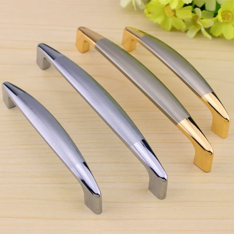 European Style Wardrobe Door Brushed Drawer Handle Solid Modern Minimalist Kitchen Cabinet Shoe Cabinet Door Handle Cabinet Hand