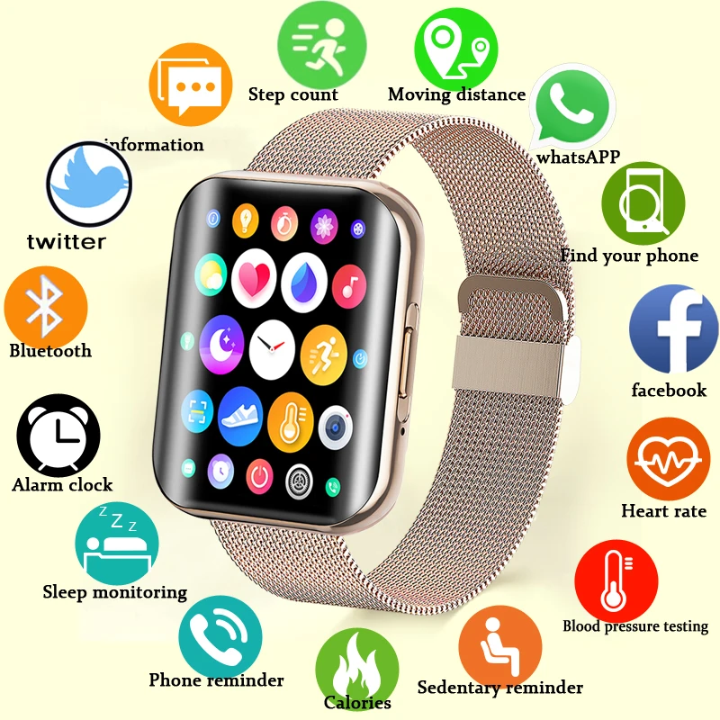 

LIGE Smart Watch 2023 For Android iOS Bluetooth Calling Heart Rate/Sleep Monitoring Fitness Tracker, 1.72 Inch Full Touch Screen