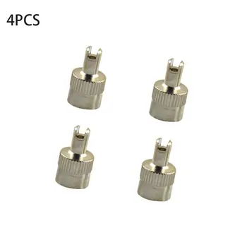 

4pcs Copper Slotted Head Vehicle Tire Wheel Tool Cap Valve Caps US Type Core Removal Tool For Cars Vehicles