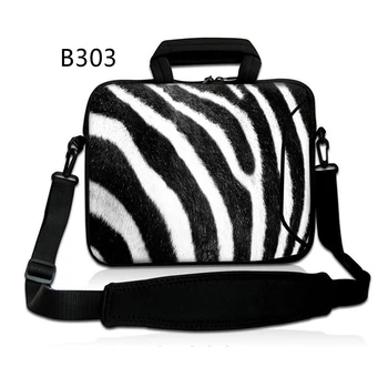 

Zebra Stripes Neoprene Laptop Sleeve 15.6 Computer Messenger Bag 10 11.6 13.3 14 15.4 17.3 inch Shoulder Laptop Bag Handle Bag
