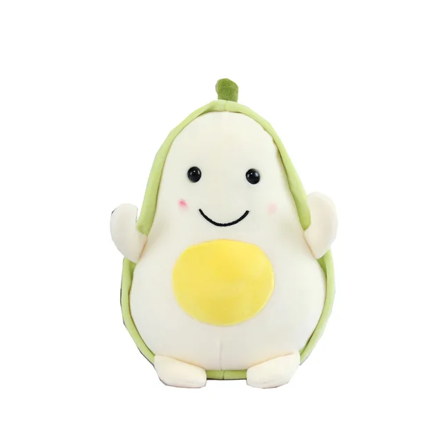 New Cute Avocado Plush Toy Stuffed Plant Fruit Pillow Doll for Kids Sofa Cartoon Cushion home decor Girls Birthday Gift  22cm