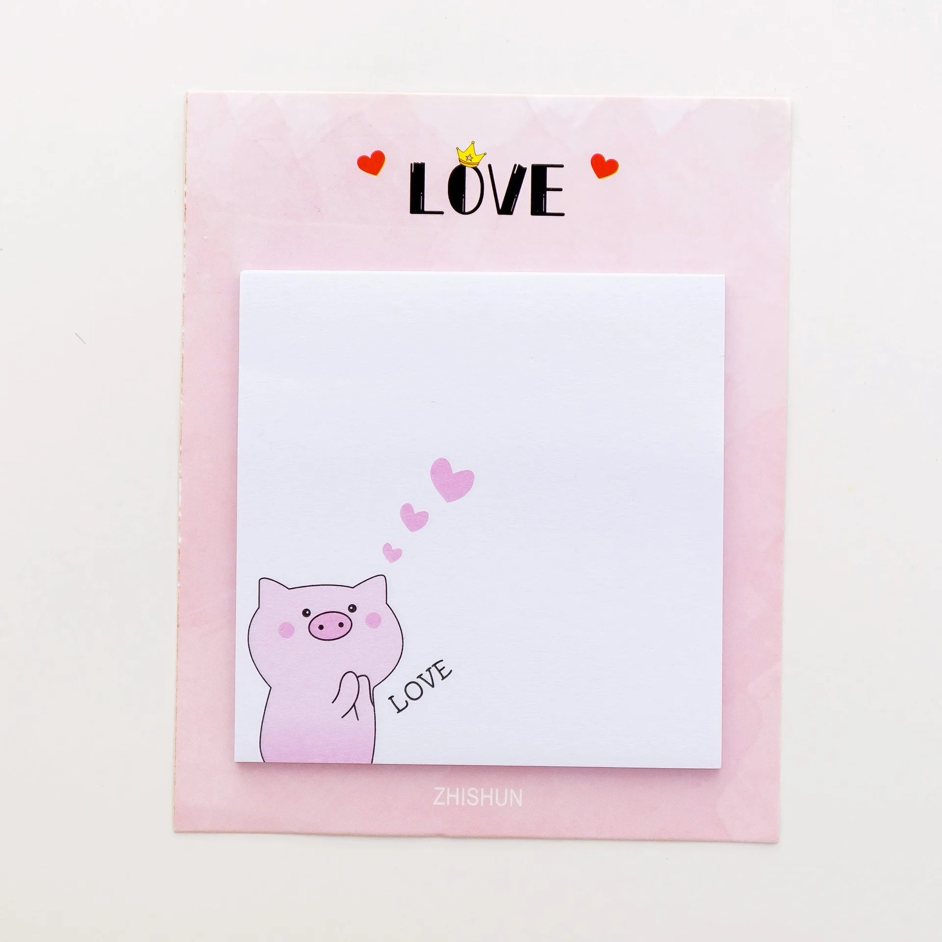 Kawaii Pig Sticky Notes розовый милый мультфильм Memopad наклейка для планировщика креативные N Times блокноты офисные школьные канцелярские принадлежности Декор - Цвет: love1pc