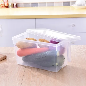 

KitchenAce Refrigerator Sealed Food Fruit Container Box With Handle Plastic Storage & Organization Gadgets &Tools Kitchen Gadget