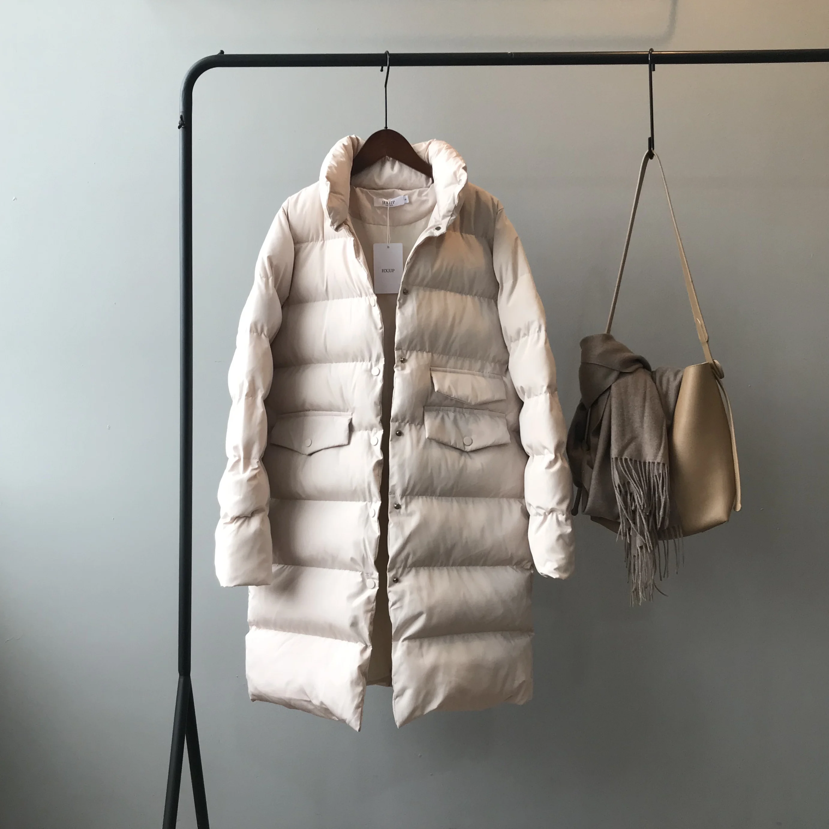 Thick Down Cotton Jacket Oversize Long Parkas 2020