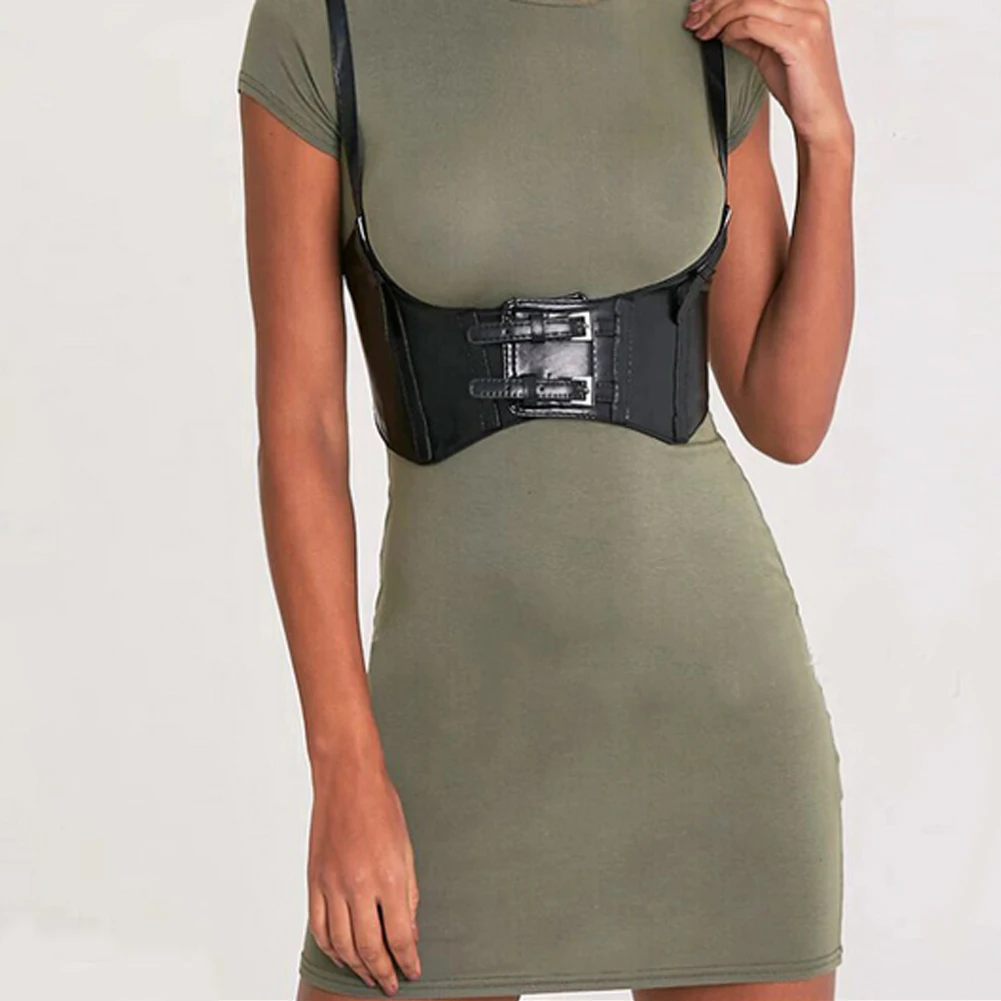 Модный женский жилет эластичный пояс корсет широкий Cincher с пряжкой Женская одежда Аксессуары женские украшения