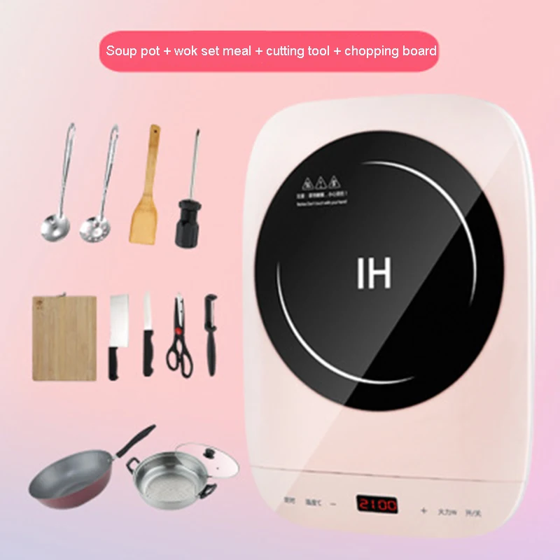 

Electromagnetic Stove Household Small Hot Pot Touch Control Battery Stove Mini Energy Saving Cooking High Power Intelligence
