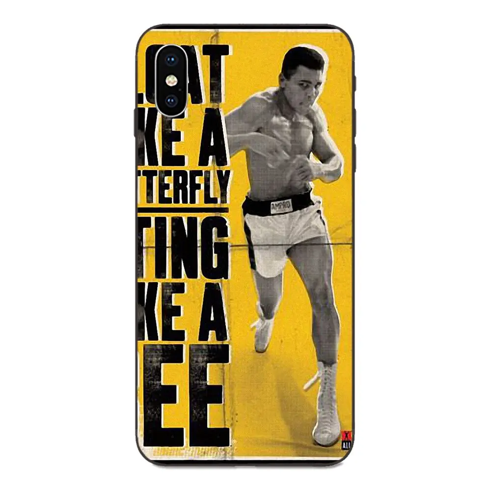 Новинка, мягкий ТПУ чехол для Apple iPhone 4, 4S, 5, 5S, SE, 6, 6 S, 7, 8 Plus, X, XS, Max, XR, Muhammad Ali - Цвет: as picture
