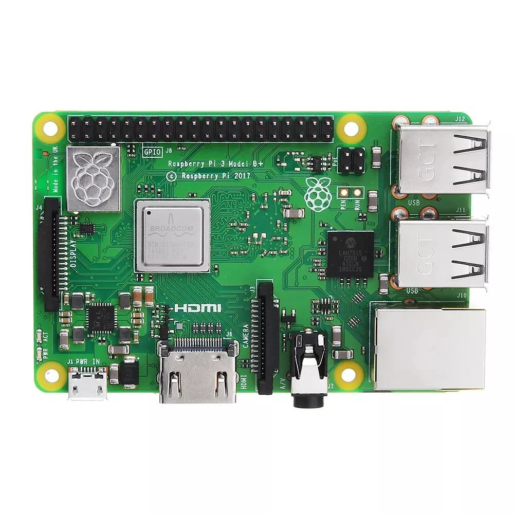 Оригинальная Raspberry Pi 3 Model B+(плюс) материнская плата с BCM2837B0 Cortex-A53(ARMv8) 1,4 ГГц cpu двухдиапазонный беспроводной