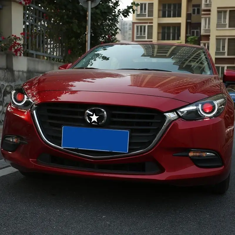 Neblineros Led Para Авто дневные ходовые Боковые указатели поворота передние противотуманные фары автомобильные фары в сборе для Mazda Axela