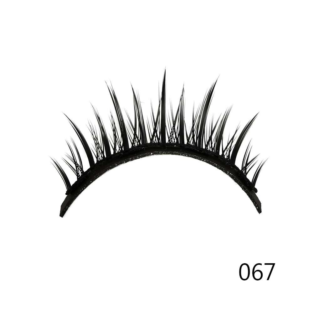 067 Magnetic Eyeliner Eyelashes Kit Magnetic 3D Eyelashes Liquid Eyeliner False Lashes Eyelash Curler Reusable Falses Eyelash - Цвет: 067