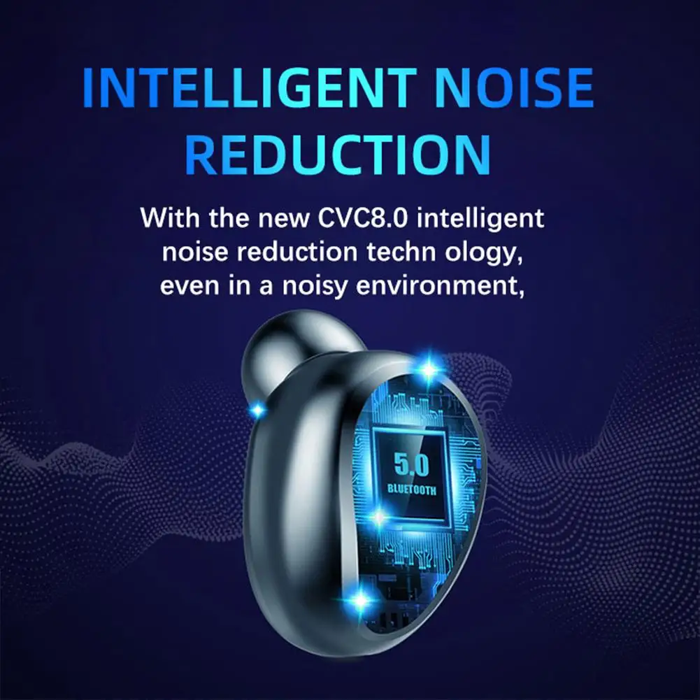 TWS Wireless Headphone Bluetooth 5 0 Earphone Sports Headset 3500mAh Charging Box Stereo CVC 8 0 Noise Reduction Mini Earbuds