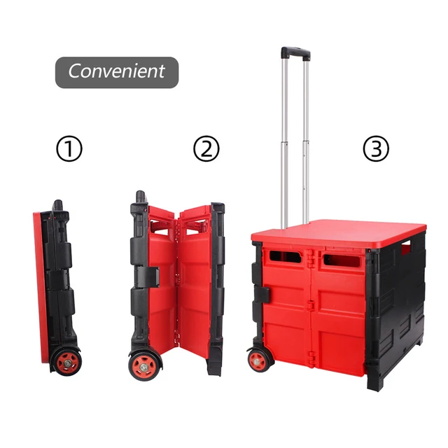 Large Multi-function 4 Wheels Competitive Fishing Box Trolley