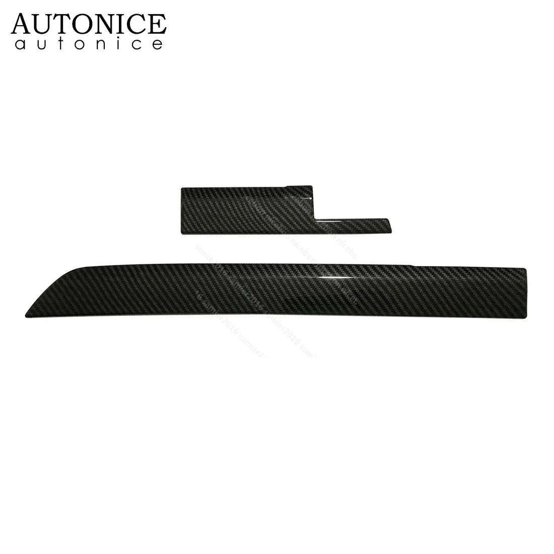 Подходит для Mitsubishi PAJERO 2007- 2 шт. углеродное волокно цвет Крышка центральной консоли