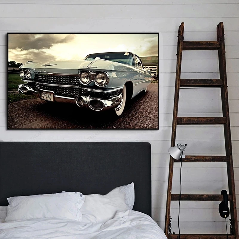 

Vintage Car Wall Posters And Prints Classic Retro Car Picture HD Print Canvas Painting Car Wall Art For Living Room Decor Cuadro