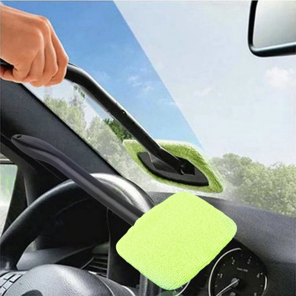 Портативное пластиковое ветровое стекло легкое Очищение легкое-микрофибра чистое окно на вашем автомобиле или доме моющееся быстрое легкое блестящее удобное