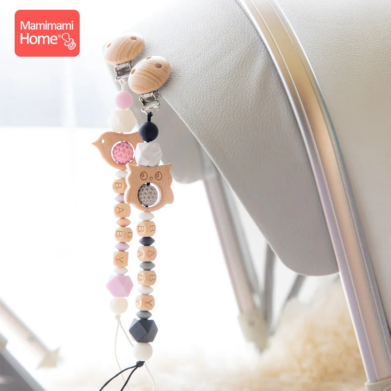 1Pc Wooden Pacifier Chain Clips Personalized Dummy Clip Baby Teether Rodent Animal Nipple Holder Silicone Beads Children's Goods 6 1Pc Wooden Pacifier Chain Clips Personalized Dummy Clip Baby Teether Rodent Animal Nipple Holder Silicone Beads Children's Goods 6