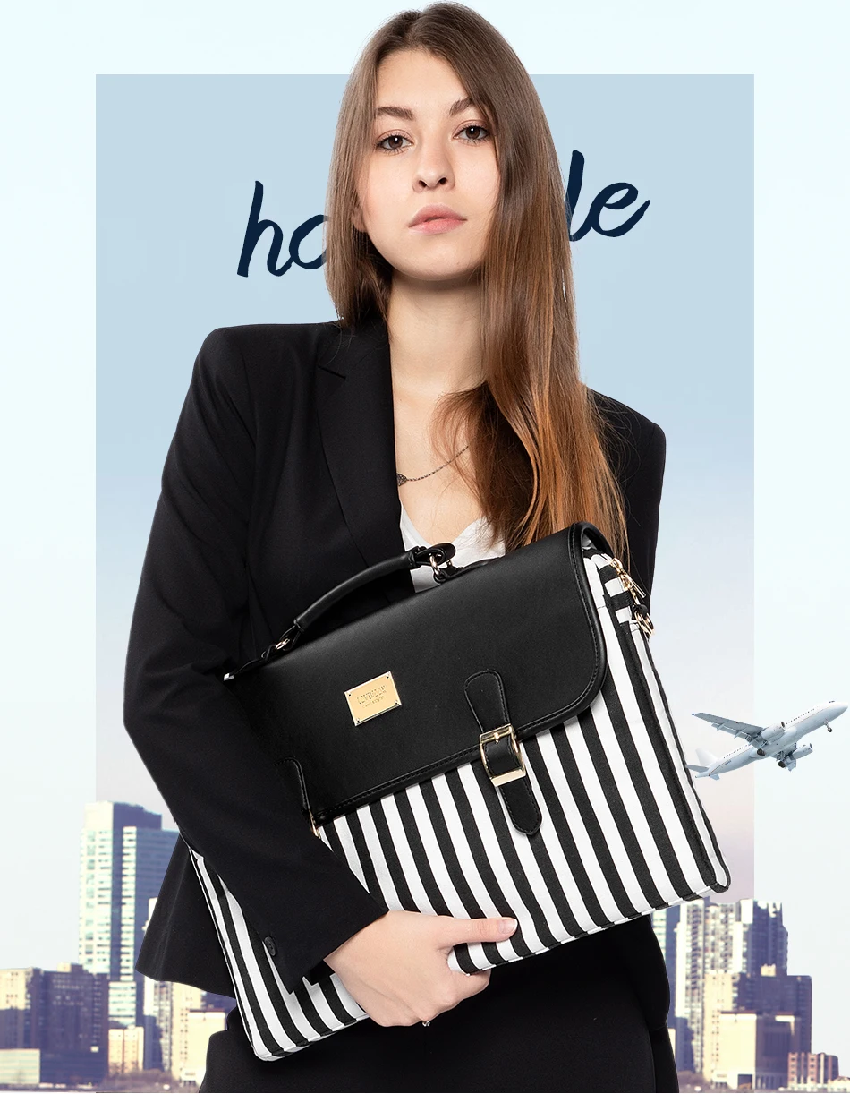 Женская сумка для ноутбука LOVEVOOK, многофункциональная сумка на рукy для работу, модной дамский портфель для школы, сумка на плечо из холста для дамы, сумка через плечо с широкими ременяи